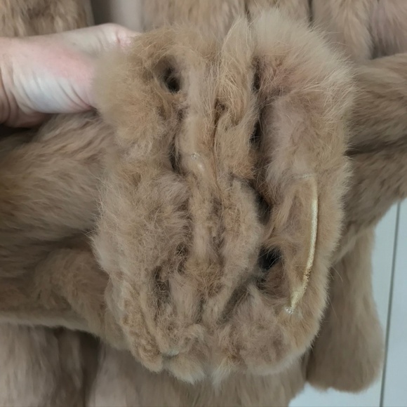 SOFT Genuine Fur TEDDY Coat w/ Pockets Long Sleeve - Picture 6 of 8